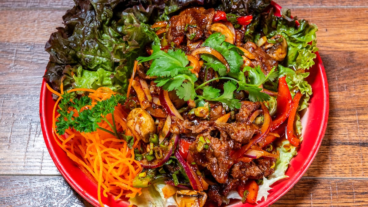A dedicated vegan menu